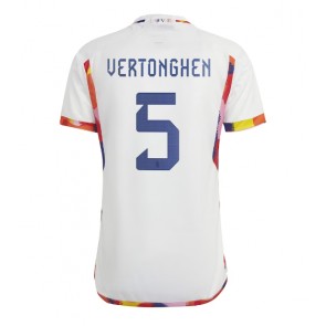 Belgien Jan Vertonghen #5 Bortatröja VM 2022 Kortärmad